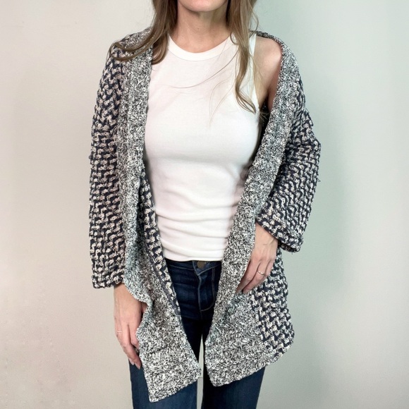 LUCKY BRAND Cuff Sleeve Open Front Knit Cardigan size XS - Picture 1 of 15
